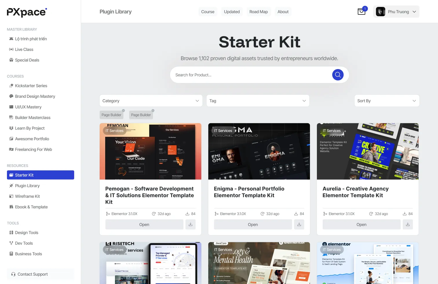 PXpace Community Portal – Starter Kit Library